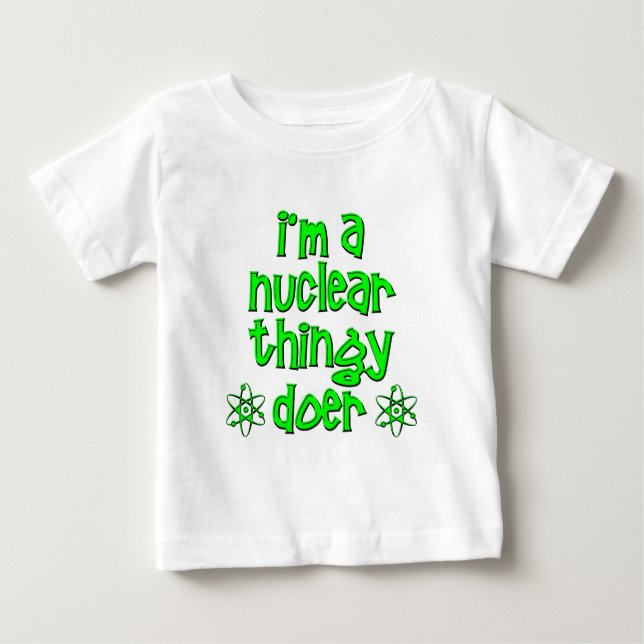 Camiseta Para Bebê nuclear engraçado (Frente)