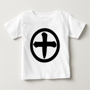 Camiseta Para Bebê Numeral dez do Kanji no círculo