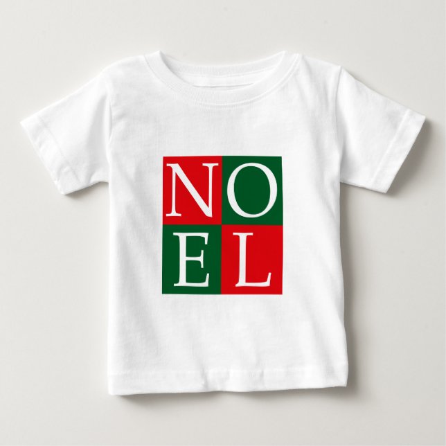 Camiseta Para Bebê NÚMERO DE Natal pop Art (Frente)