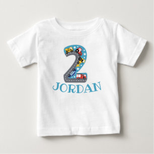 Camiseta Para Bebê NÚMERO DOIS SEGUNDO ANIVERSÁRIO INFANTIL BABY T-Sh