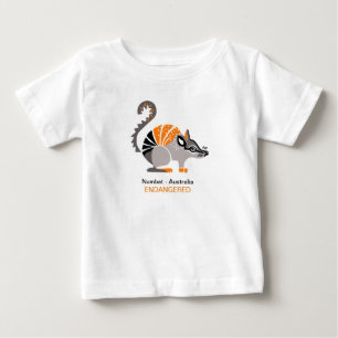 Camiseta Para Bebê NÚMERO legal - Imagens animais ameaçadas - Vida se