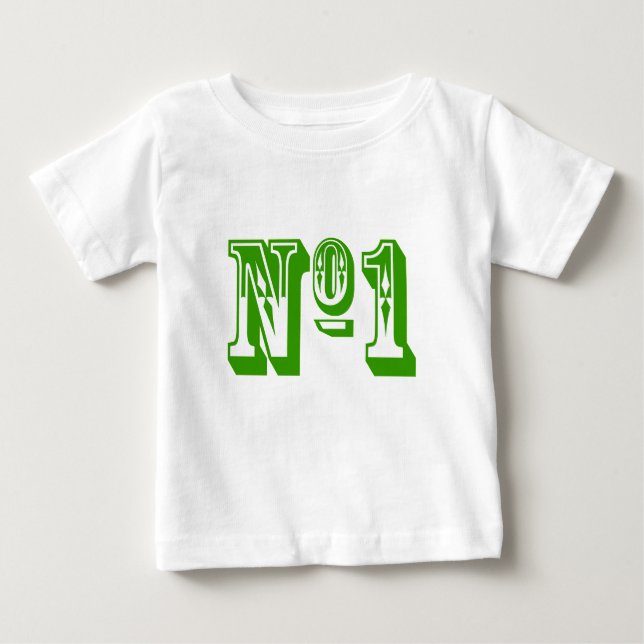 Camiseta Para Bebê Número Um Filho (Frente)