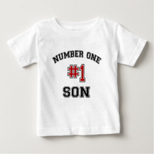 Camiseta Para Bebê Número Um Filho