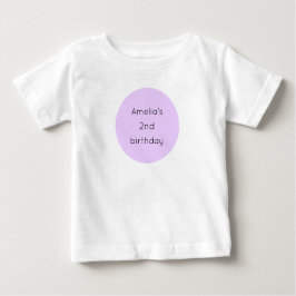Camiseta Para Bebê Nutcracker Birthday Balé Roxo
