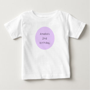 Camiseta Para Bebê Nutcracker Birthday Balé Roxo