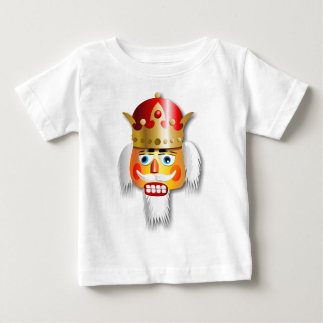 Camiseta Para Bebê Nutty Nutcracker King Cartoon (Frente)