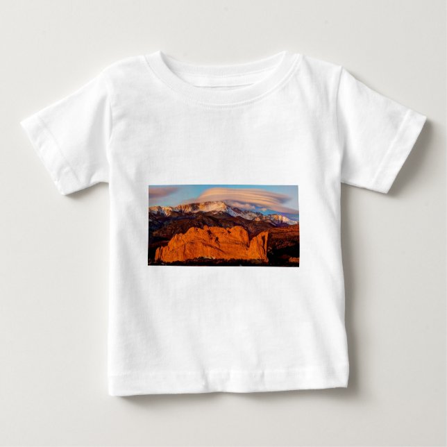 Camiseta Para Bebê Nuvem Lenticular (Frente)