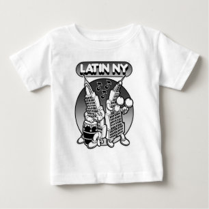 CAMISETA PARA BEBÊ NY LATIN