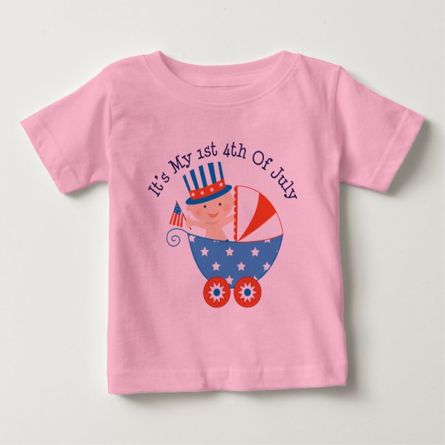 Camiseta Para Bebê ø 4o julho (bebê) (Frente)