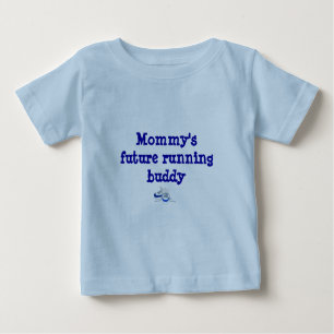 Camiseta Para Bebê O amigo Running futuro da mamã
