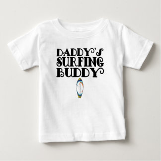 Camiseta Para Bebê O amigo surfando do pai