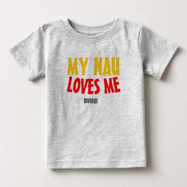 Camiseta Para Bebê O amor de Nau (Frente)