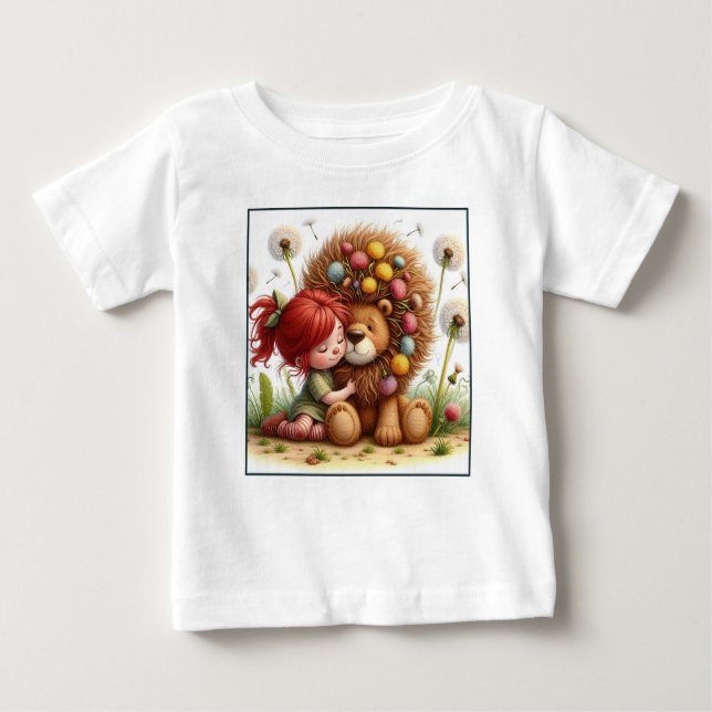 Camiseta Para Bebê O amor dos Dandelions (Frente)