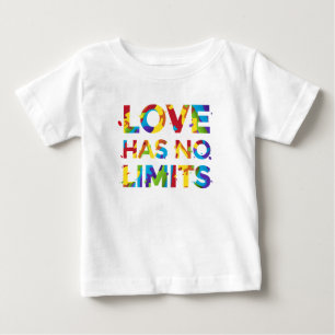 Camiseta Para Bebê O Amor Não Tem Limites