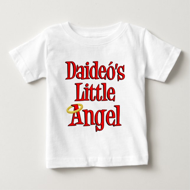 Camiseta Para Bebê O Anjo Pequeno de Daideo (Frente)
