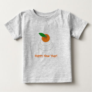 Camiseta Para Bebê O ano novo de Mochi