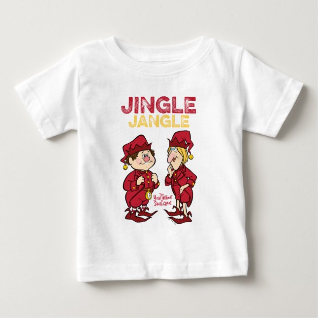 Camiseta Para Bebê O ANO SEM SANTA CLAUS™ | Jingle e Jangle (Frente)