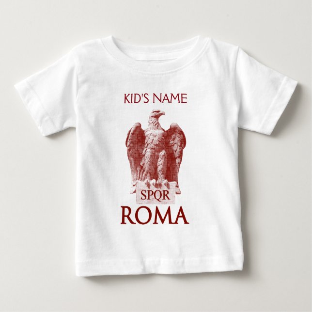 Camiseta Para Bebê O Aquila romano (Frente)