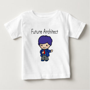 Camiseta Para Bebê O arquiteto futuro do menino