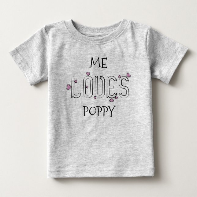 CAMISETA PARA BEBÊ O BEBÊ AMA (Frente)