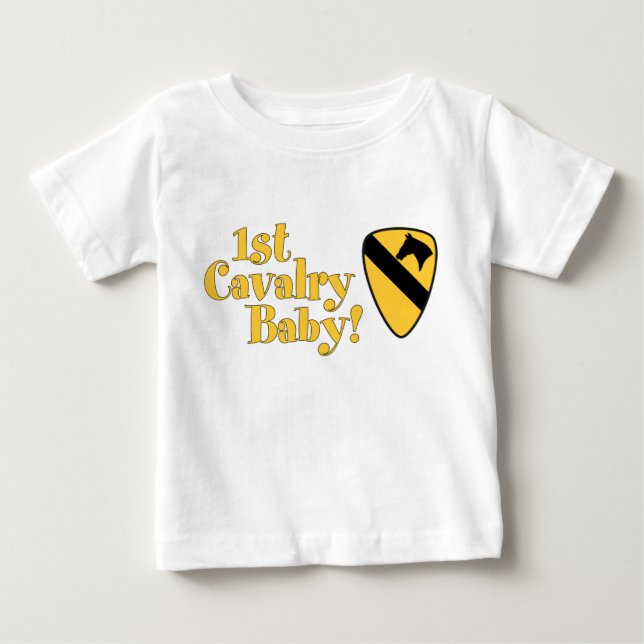 Camiseta Para Bebê ø Bebê da cavalaria! (Frente)