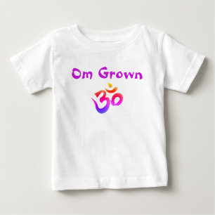 Camiseta Para Bebê O bebê roxo crescido OM Tee