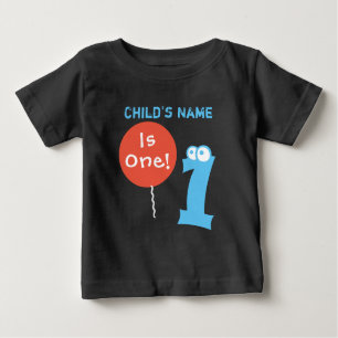 Camiseta Para Bebê o bebê tem 1 ano, primeiro aniversário, adicione o