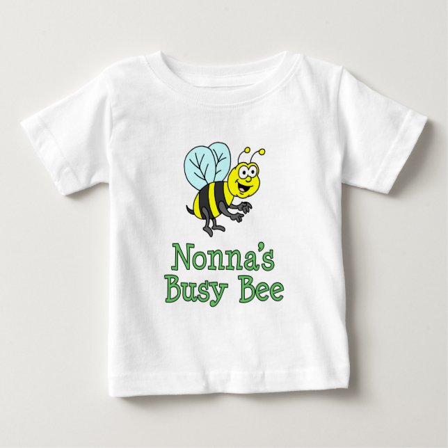 Camiseta Para Bebê O Bee Atarefa da Nonna (Frente)