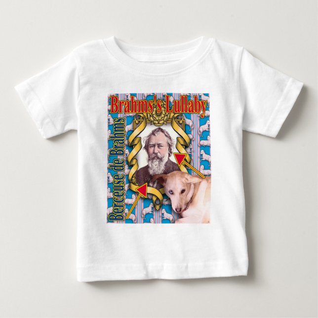 Camiseta Para Bebê O Berço de Brahms (Frente)
