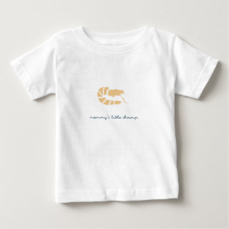 Camiseta Para Bebê o camarão pequeno da mamã
