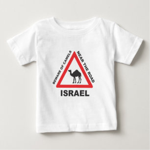 Camiseta Para Bebê O camelo assina dentro Israel