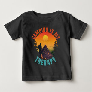 Camiseta Para Bebê O camping é meu presente de férias ao ar livre ter