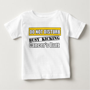 Camiseta Para Bebê O cancer da infância não perturba o retrocesso d