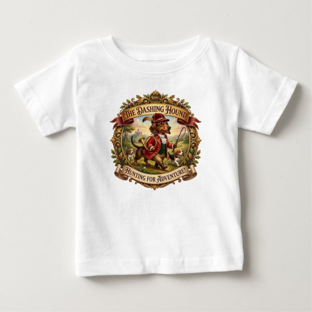 CAMISETA PARA BEBÊ O CÃO ESBELTO (Frente)