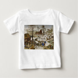 Camiseta Para Bebê O Censo de Belém (por Pieter Bruegel)