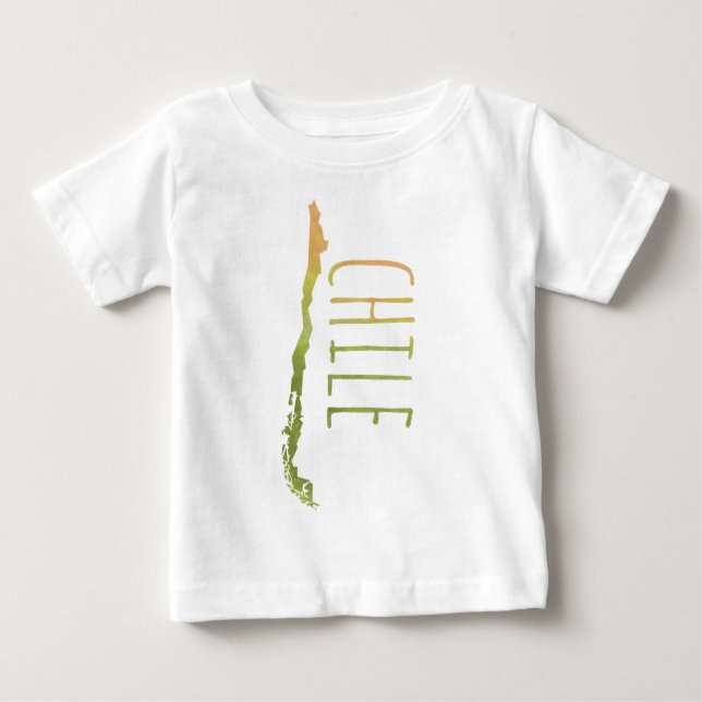 Camiseta Para Bebê O Chile (Frente)