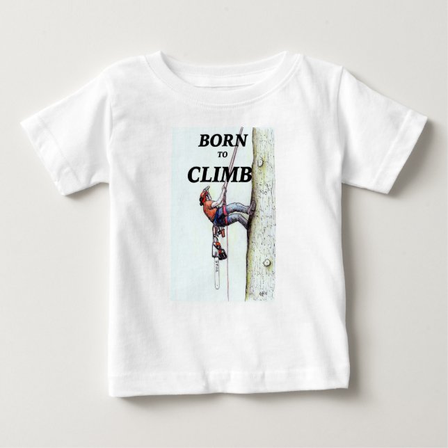 Camiseta Para Bebê O cirurgião da Árvore Aborista presente de anivers (Frente)
