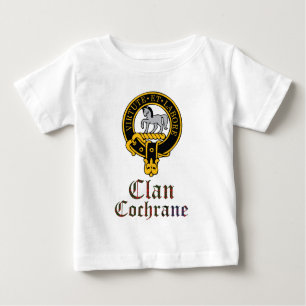Camiseta Para Bebê O clã escocês do Tartan da crista de Cochrane