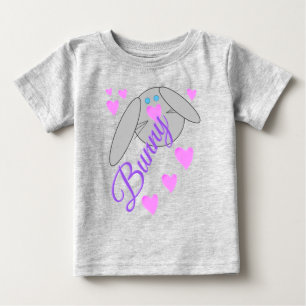 Camiseta Para Bebê O Coelhinho Mais Perto