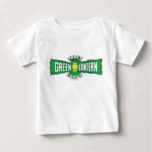Camiseta Para Bebê O corpo verde da lanterna - logotipo verde