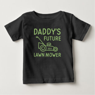 Camiseta Para Bebê O cortador de relva futuro do pai