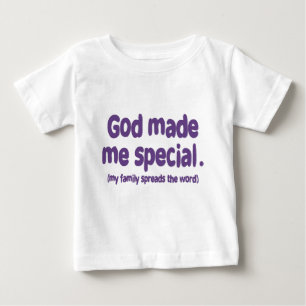 Camiseta Para Bebê O deus fez-me especial