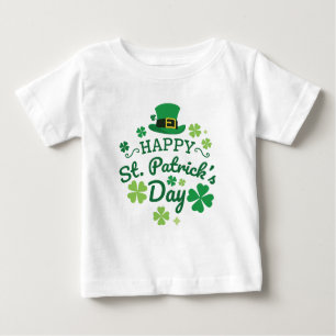 Camiseta Para Bebê O dia bonito de St Patrick feliz afortunado