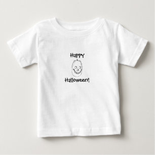 Camiseta Para Bebê O Dia das Bruxas feliz! - T-shirt Criança-Longo d
