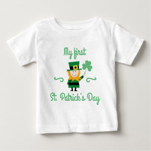 Camiseta Para Bebê O dia do meu primeiro St Patrick
