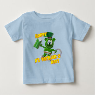 Camiseta Para Bebê O dia do St Patrick gomoso do urso