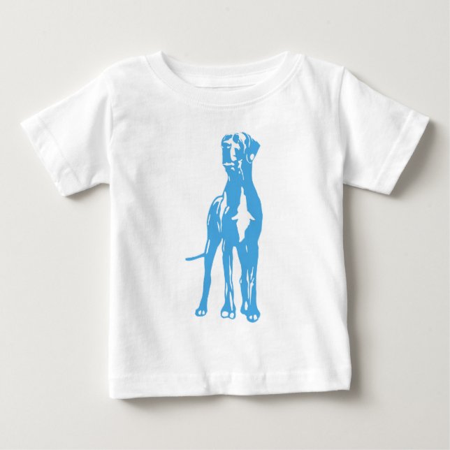 Camiseta Para Bebê O dinamarquês (Frente)