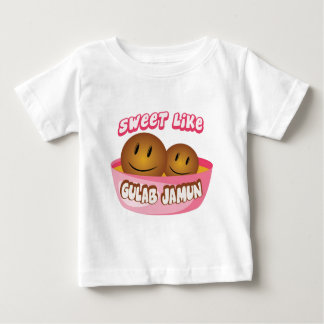 Camiseta Para Bebê O doce gosta de Gulab Jamun