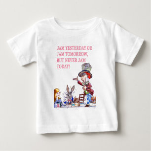 Camiseta Para Bebê O doce ontem ou o doce amanhã mas nunca bloqueiam