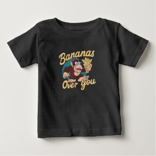 Camiseta Para Bebê O Donkey Kong, Bananas sobre você